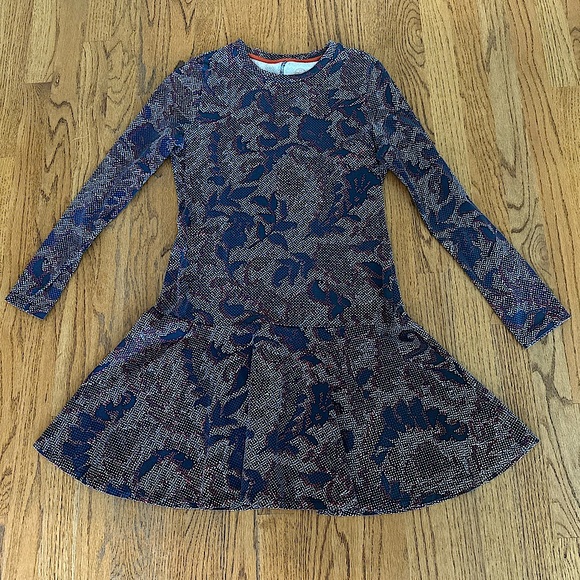Tory Burch Dahlia Long Sleeve Dress Small - Picture 2 of 4